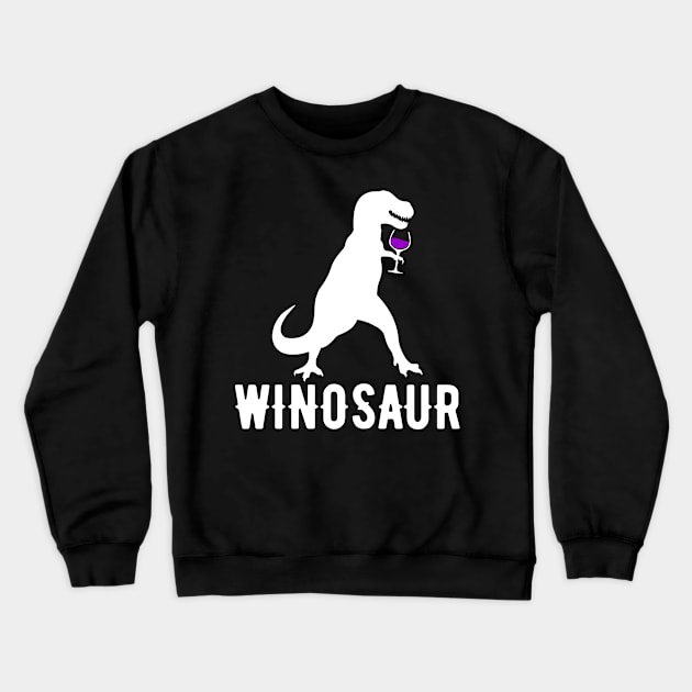 Winosaur Crewneck Sweatshirt by indigosstuff